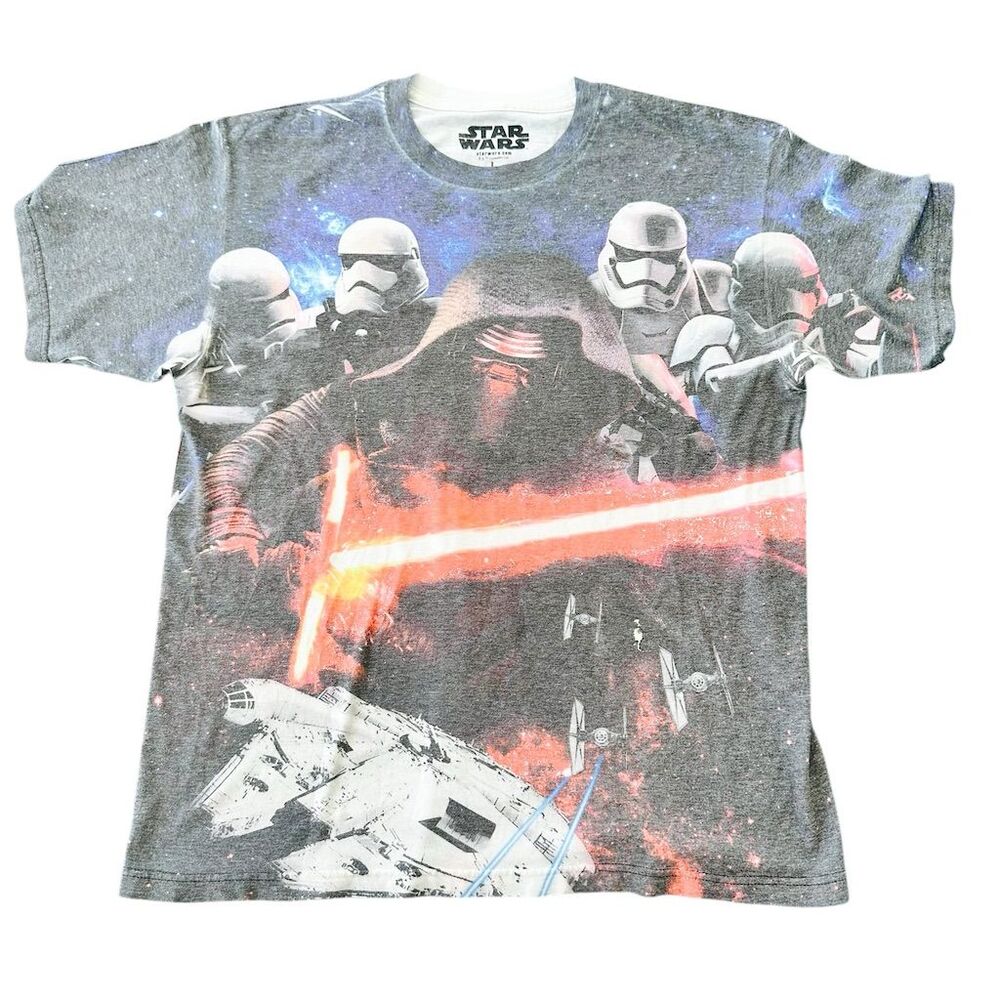 Star Wars Kylo Ren & Stormtroopers Men's Graphic‎ T-Shirt Size L